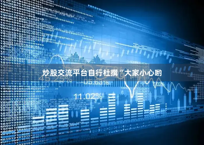 炒股交流平台自行杜撰“大家小心哟